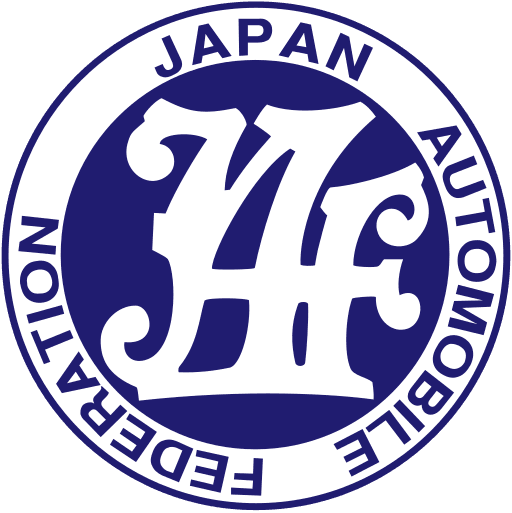 Logo officiel de la JAF - Japan Automobile Federation. Traduction permis japonais.